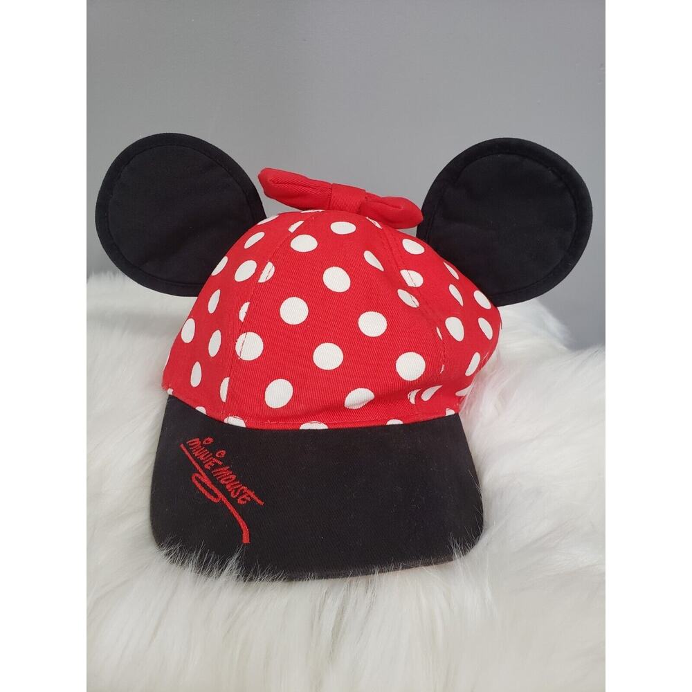 INFANT TODDLER GIRL Disney Parks Minnie Mouse XOXO Hat With Ears SnapBack‎ Hat